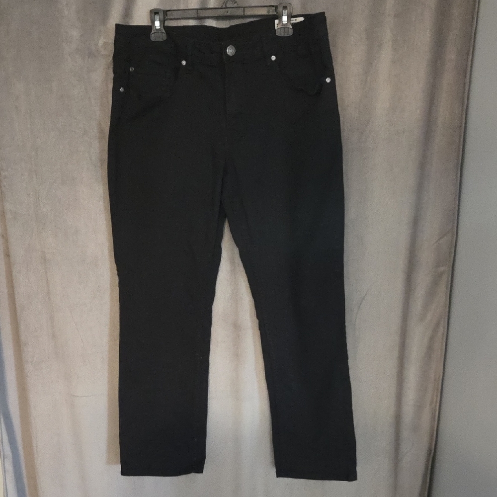 Buffalo David Bitton 36x30 Men's Black Slim Straight Jeans